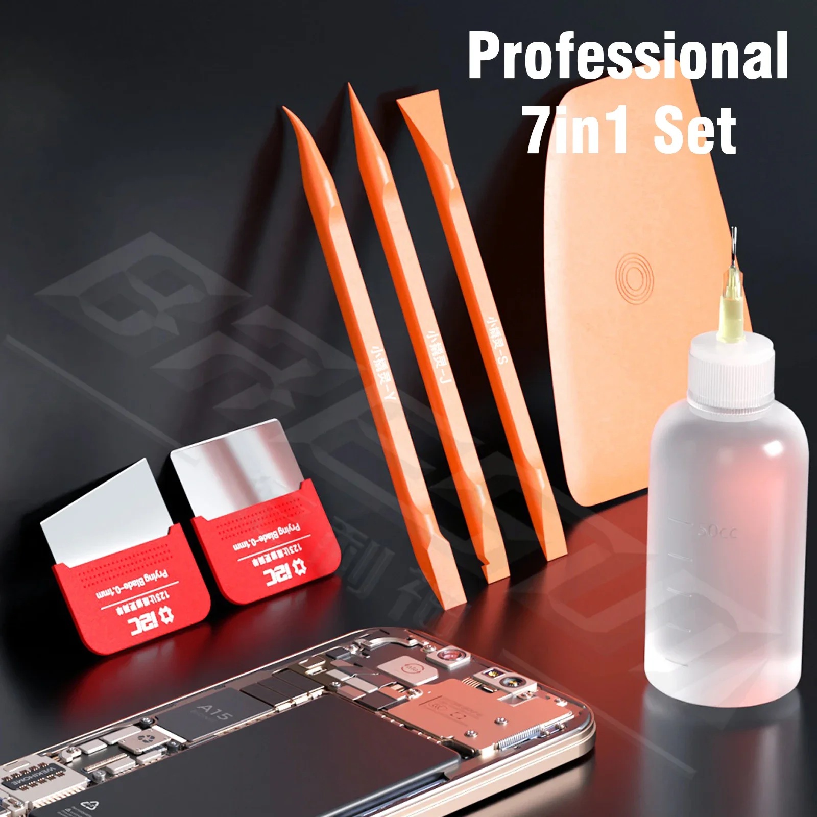 مجموعة أدوات إصلاح احترافية مضادة للكهرباء الساكنة I2C، قضيب رفع إلكتروني ومجموعة Spudger لتفكيك الهاتف المحمول iPad LCD والكمبيوتر المحمول