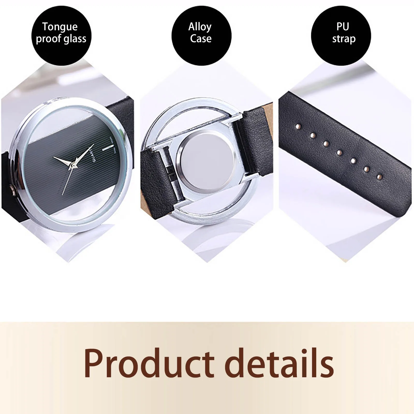 Fashion Chronograph Women Watches Casual Leather Strap Ladies Watch Woman Quartz Wristwatch 2024 Female Relogio Feminino