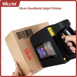 Portable Handheld Inkjet Printer 100mm Large Character Printer Gun for Logo Word Expiry Date Wide Format Printing Coding Machine