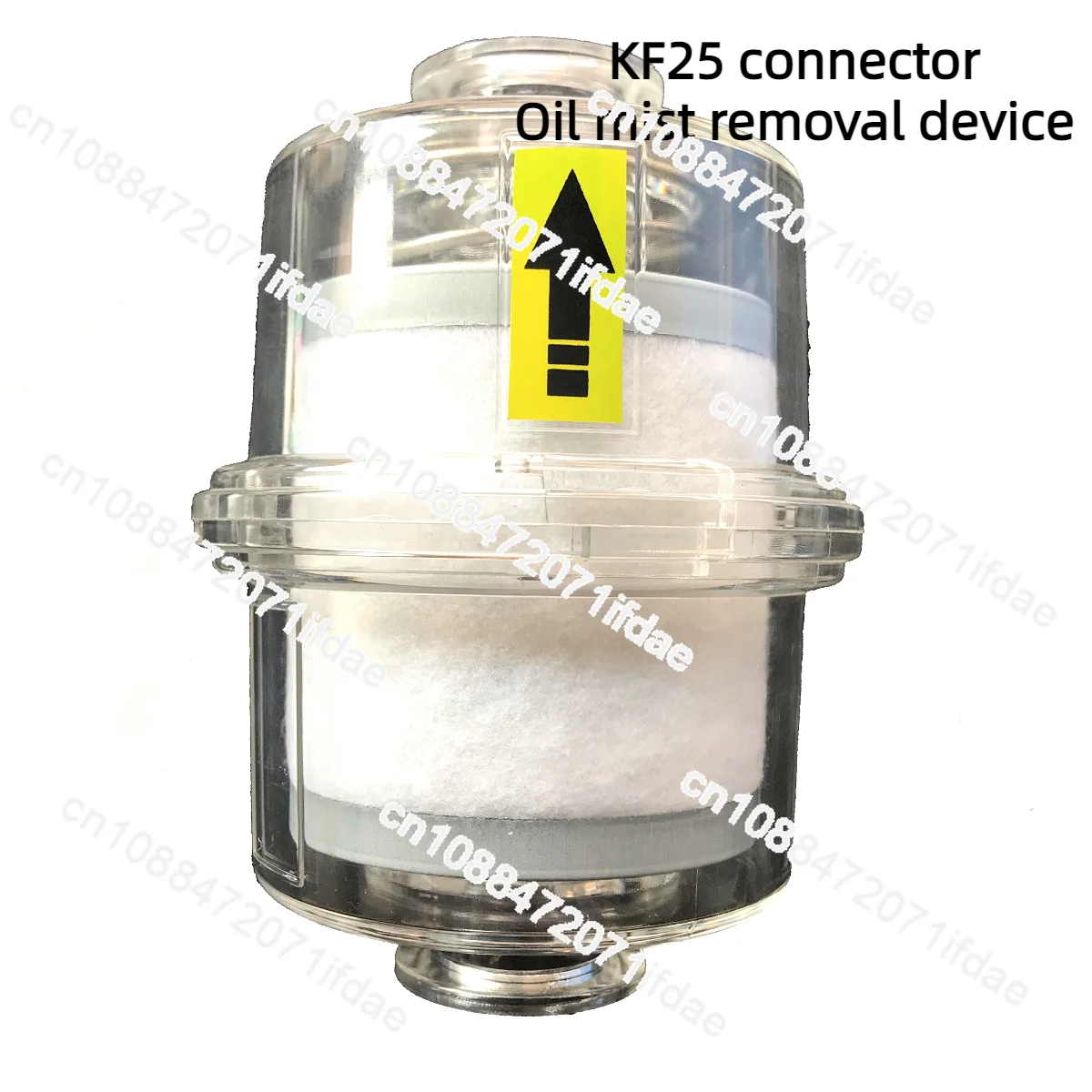 2XZ 2X Oil Mist Removal Device for Vacuum Pump Oil Separation Exhaust Filter KF25 KF40 Interface 0.1 Micron