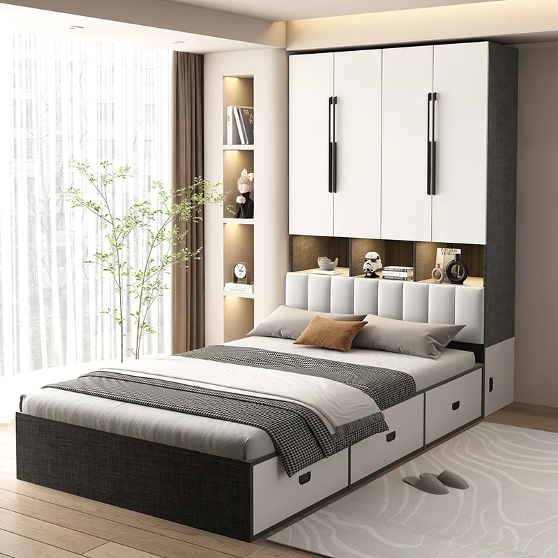 Tatami, bed wardrobe bed multi-function, integrated bedroom with desk
