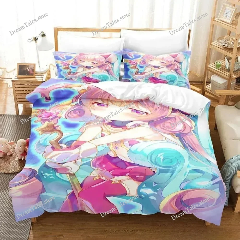 Fashion 3D Print Anime Pink Girls Neneka Bedding Set Single Twin Full Queen King Size Bed Set Adult Kid Bedroom Duvet Cover Sets
