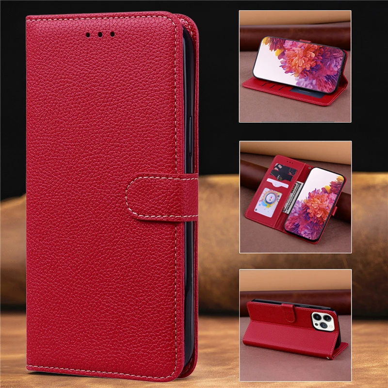 Funda de teléfono tipo cartera de cuero color caramelo para Samsung Galaxy A33 A53 A73 A23 A13 A03 Core A03S, modelo A73 A33 A53 5G.