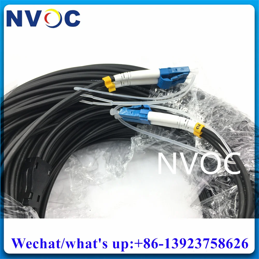 

50M 100M 2Core LC/SC/ST/FC SMF Single Mode 2C LCUPC-LC/UPC Outdoor Duplex Armored LSZH/TPU SM Fiber Optical Patch Cord Cable