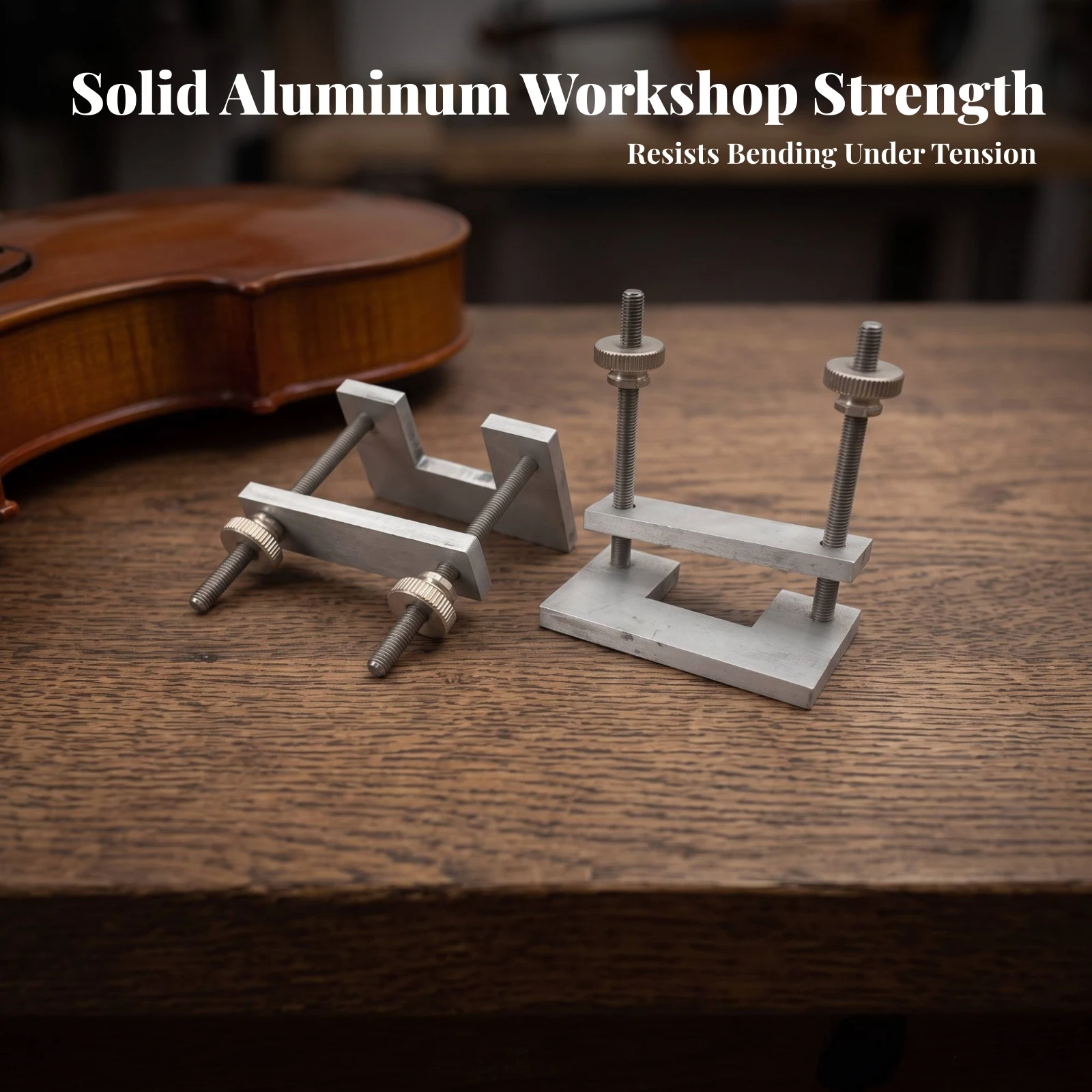2 Pieces Violin Corner Block Clamp Professional Violin Repair Clamp Tool Strong Long-Lasting for Luthiers, Workshop view 6