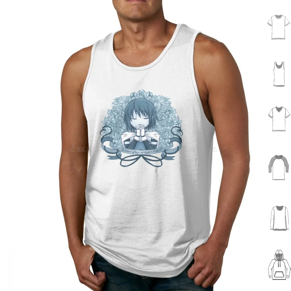 Madoka Magica-Sayaka Miki Tank Tops Vest Sleeveless Madoka Magica Madoka Magica Sayaka Miki Sayaka Miki Magical Girl Magical