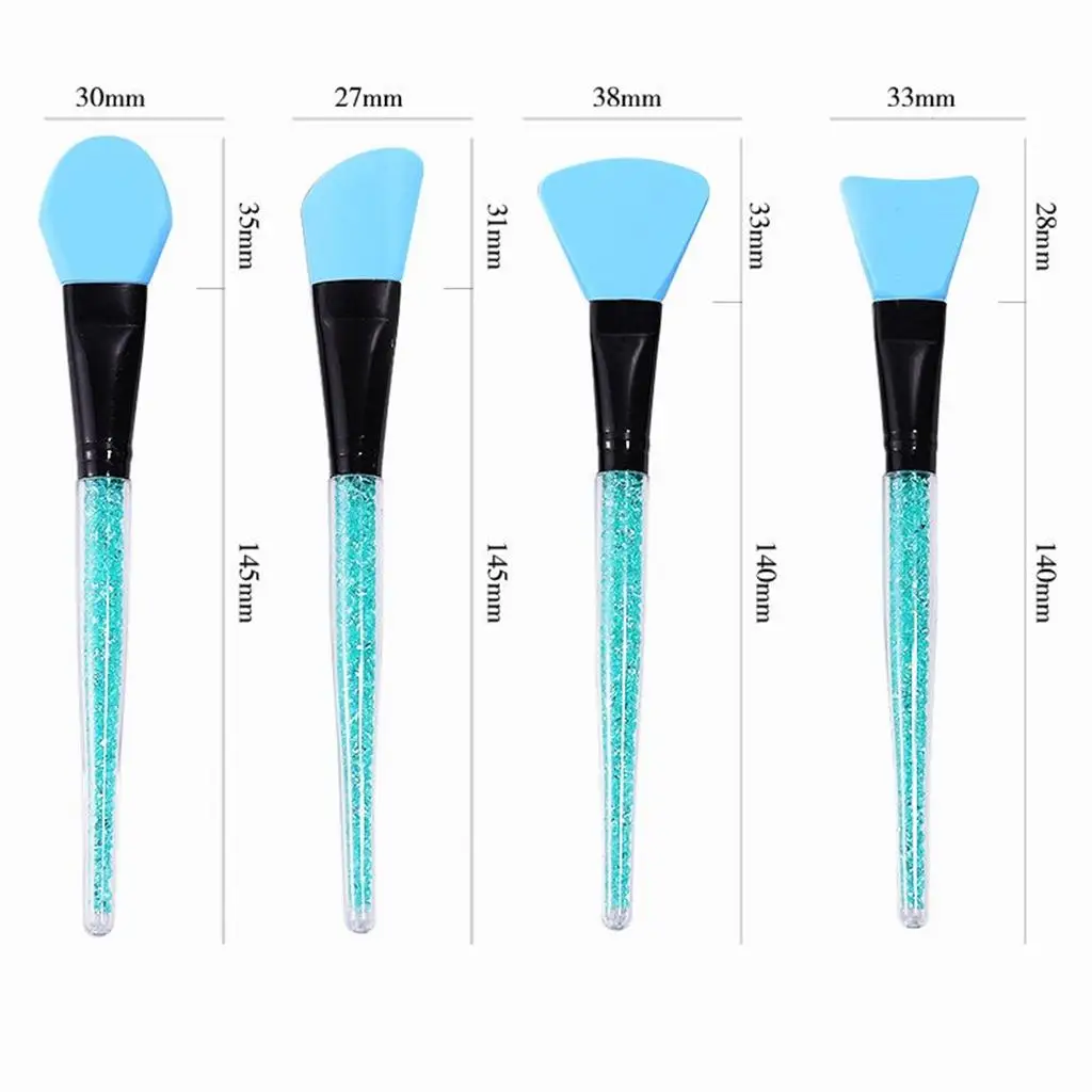 مجموعة فرش تطبيق قناع الوجه من السيليكون، فرشاة طين ناعمة لقاعدة مكياج مصل كريم أحمر الخدود للنساء #6