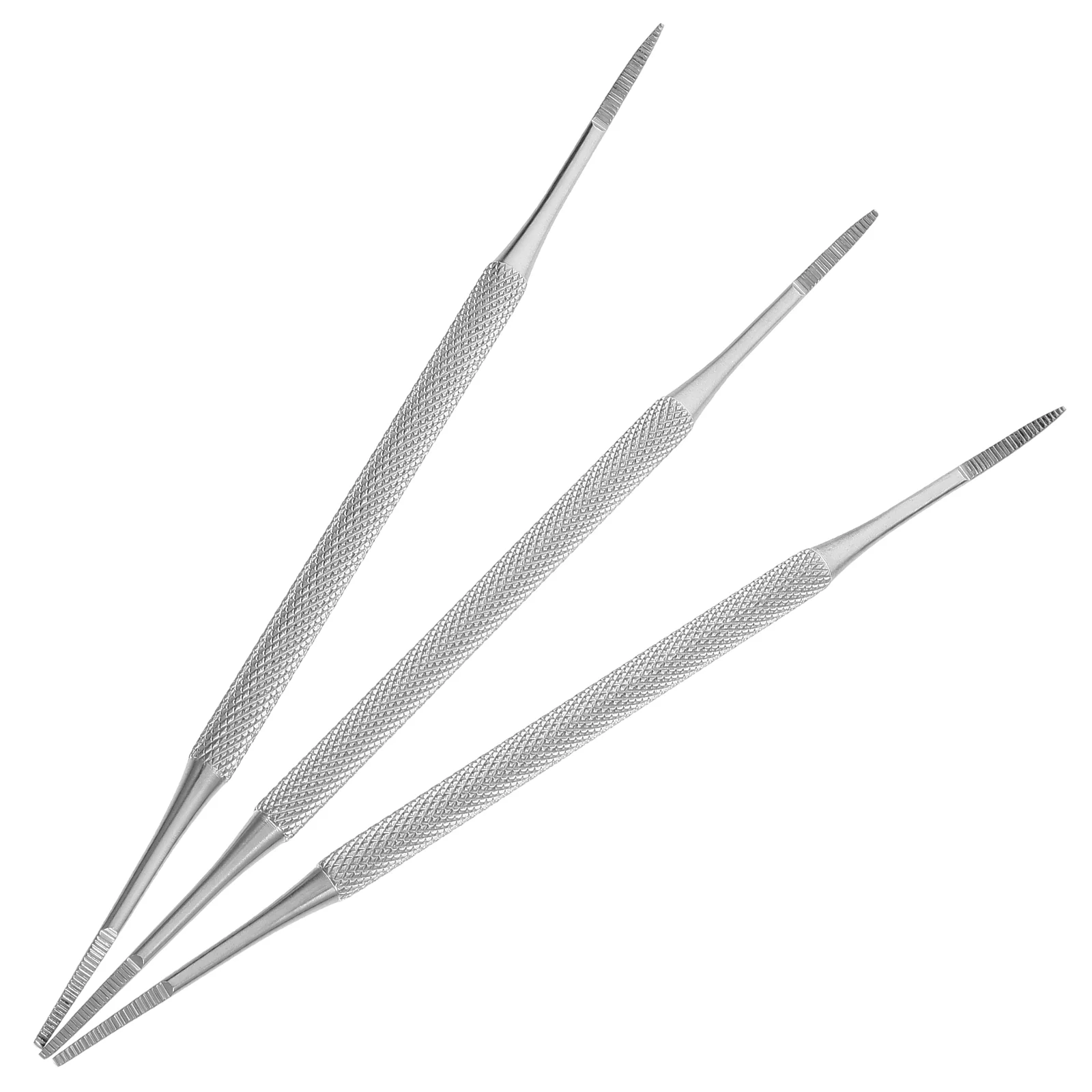 

3 Pcs Nail Care Kit Ingrown Toenail Cleaning Tool Stainless Steel Double Ended Pedicure Instrument Curette