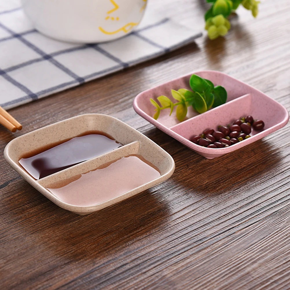 

Seasoning Tableware Tray Snack Serving Plate Reusable Sauce Dishes Platter Food Service Picnics Weddings