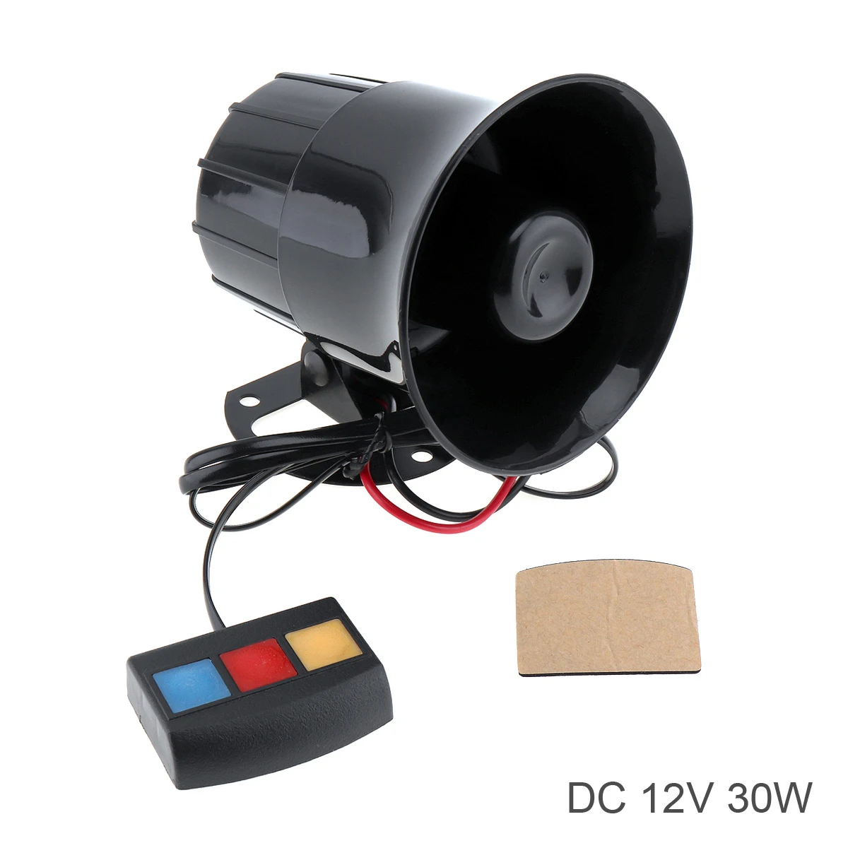 

30W 12V Car Siren Horn Speaker 105db Loud 3 Sound Siren Warning Alarm Electric Horn for Auto Motorcycle