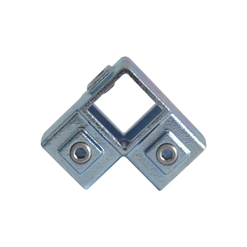 40x40mm Square Tube  Connection Piece Galvanization Elbow Three-way Square Pipe Fixed Joint Storage Rack Rack