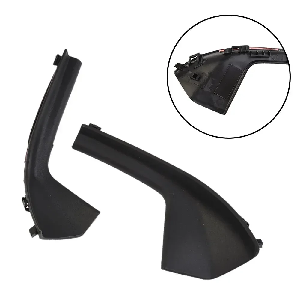 2pcs Car Front Windshield Wiper Side Trim Cover  For Nissan Tiida 05-10 Front Windshield Lower Corners Foil Board Decorative