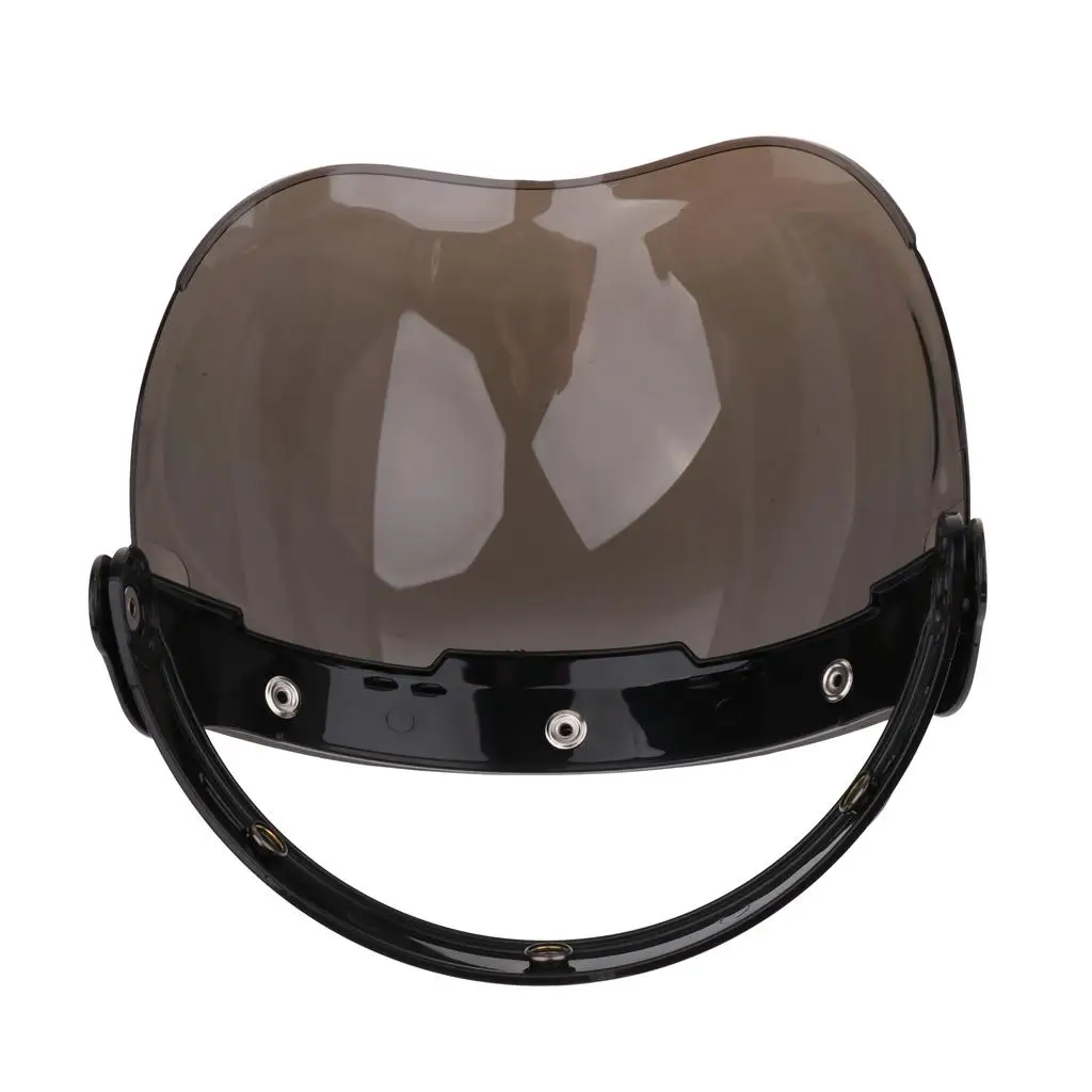 Flip Design 3 Snap Bubble Wind Visor Adjustable Height Anti Fog Resistant Motorcycle Shield