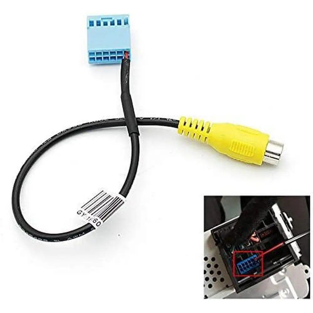 Auto Car Reverse AV Camera with Relay Filter Cable Set 12V DC AV RCA connector Fit for VVV MIB RCD330G systems