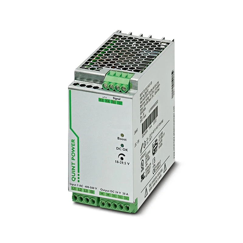 

Industrial Power Supply Input: 3 Phase Output 24 V DC / 20 A QUINT-PS/3AC/24DC/20/CO 2320924 For Phoenix