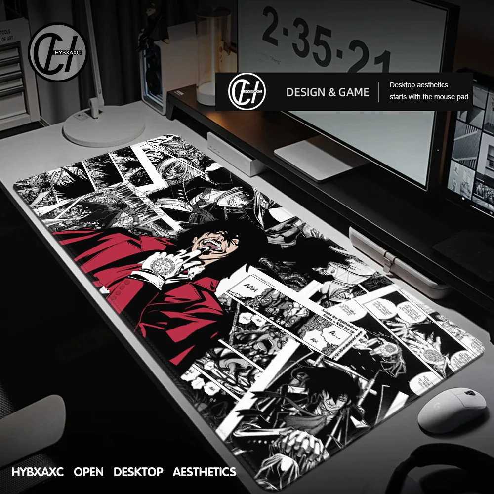 Anime Hellsing Alucard Mousepad Pad Gamer Carpet Computer Mouse Pad Anime Gaming Mouse Pad High Quality Game Mouse Pad Gift CSGO