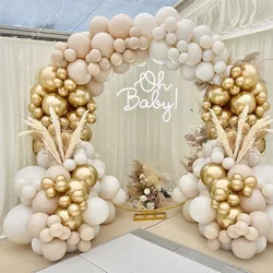 129pcs Tender Orange Balloons Garland Arch Kit Birthday Party Decor Kids Girl Wedding Birthday Party Supplies Baby Shower Ballon