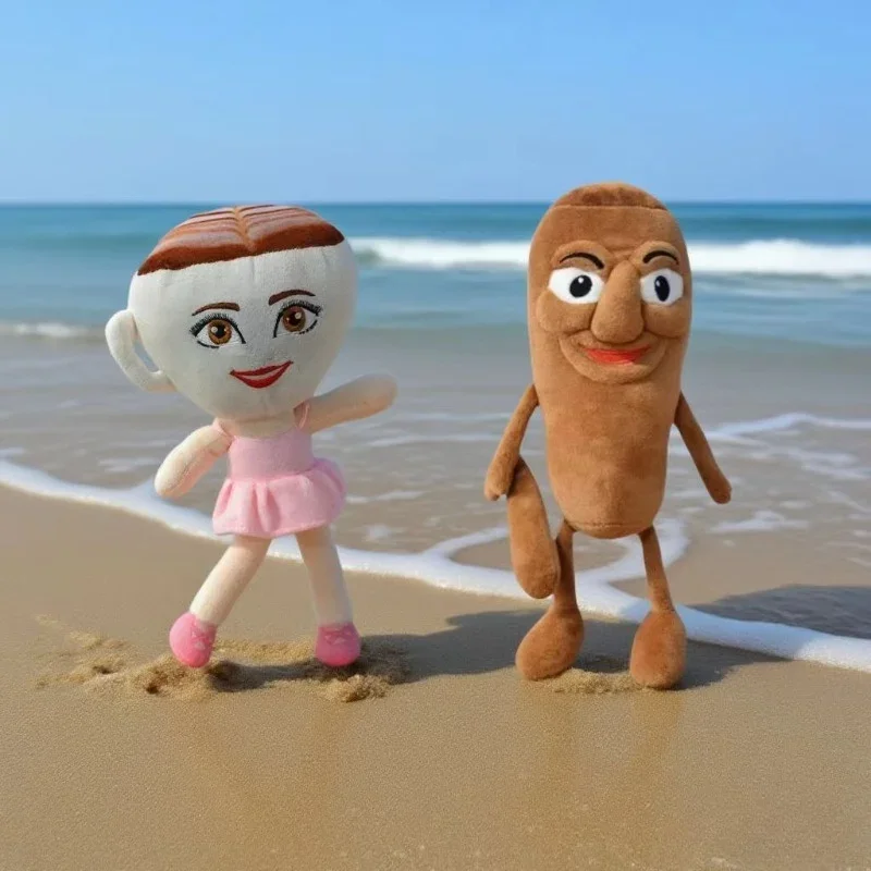 Pluszaki Tung Tung Tung Sahur, figurki z gier, lalki kawowe, włoskie baleriny, zabawki cappuccino, pluszowe wypchane lalki.