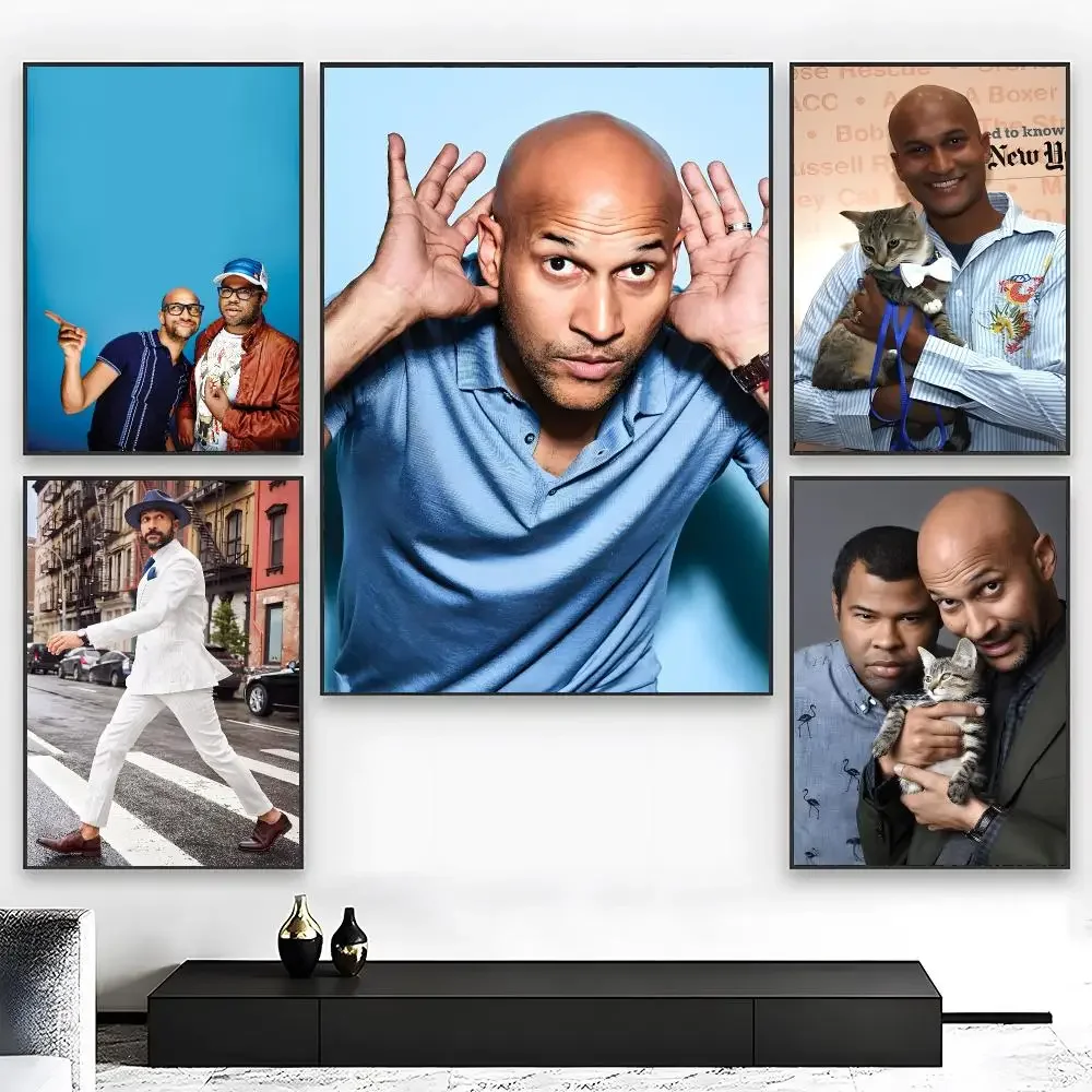 Andre Comedy Actor K-Keegan‑Michael Key Poster  High-definition Art Sticker Self Adhesive Waterproof Home Decoration