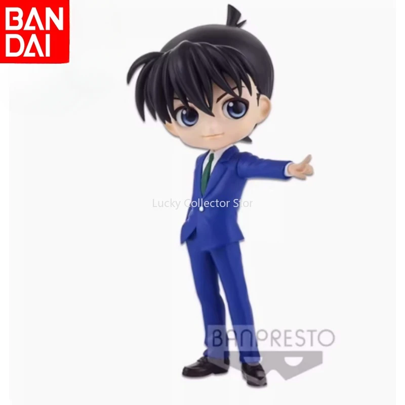 Genuine Bandai Qposket Detective Conan Kudo Shinichi Phantom Thief Kid Xiaolan Jingpin Figure Japanese Animation Model Toy