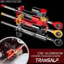 For HONDA TRANSALP650 TRANSALP 650 600 700 1987 Motorcycles Accessories Adjustable Steering Stabilize Damper Bracket Mount Kit