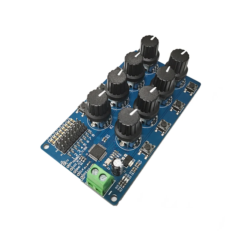 8-way Servo Controller Debugging Board Futaba MG995 SG90 and Other Servo Debugging Board Back Centerer