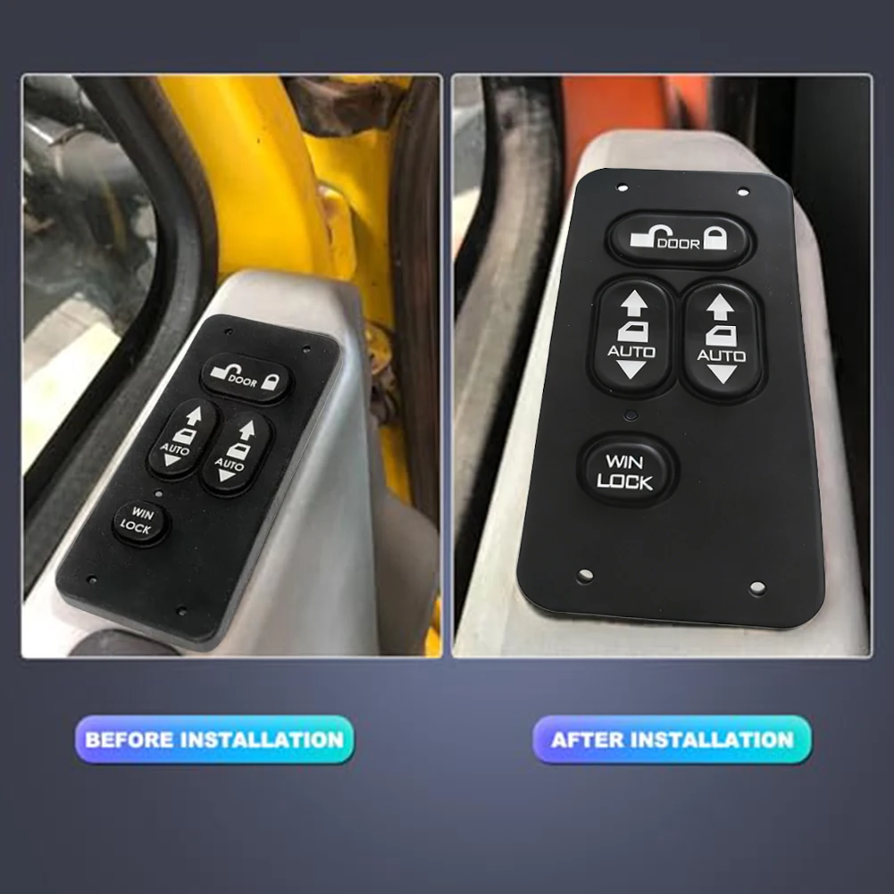 

Car 6111900C2 3817900-640 Master Power Window Switch Button For Navistar Truck Plastic Black Car Accessories