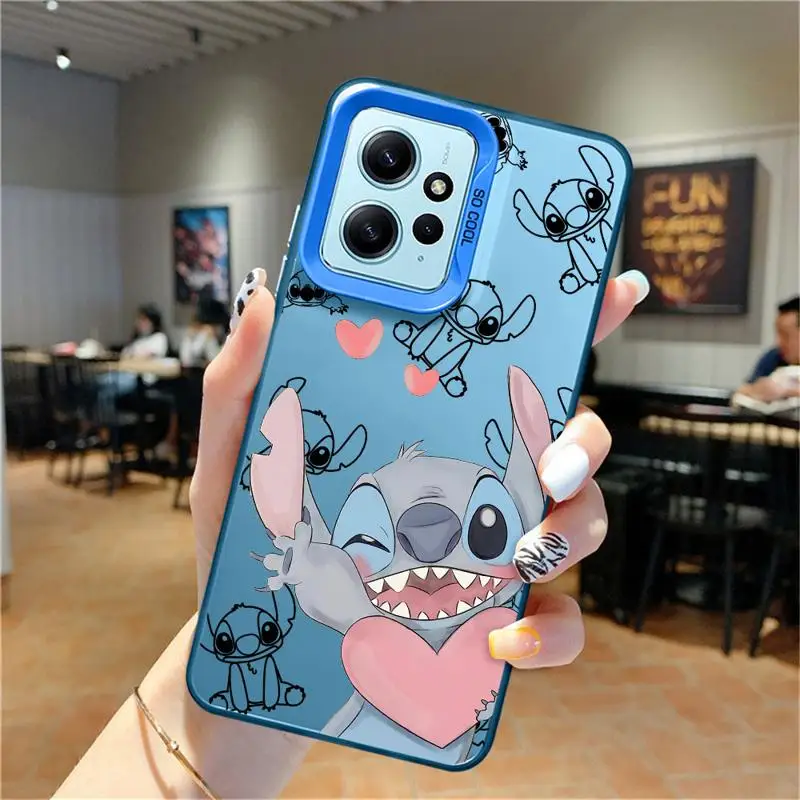 Custodia per telefono per Xiaomi Redmi 13C 12 5G 10 9T 9C A2 A1 Plus TPU Soft Cover Fundas Disney Angle Stitch