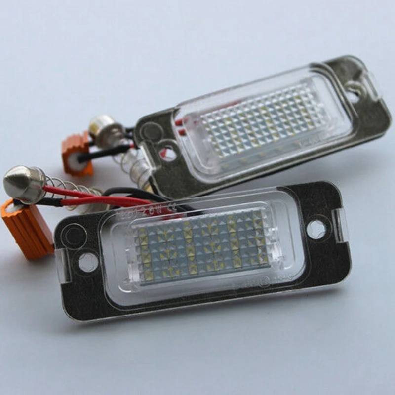 4X Car LED License Plate Light License Plate Light For Mercedes-Benz W163 W164 X164 ML GL