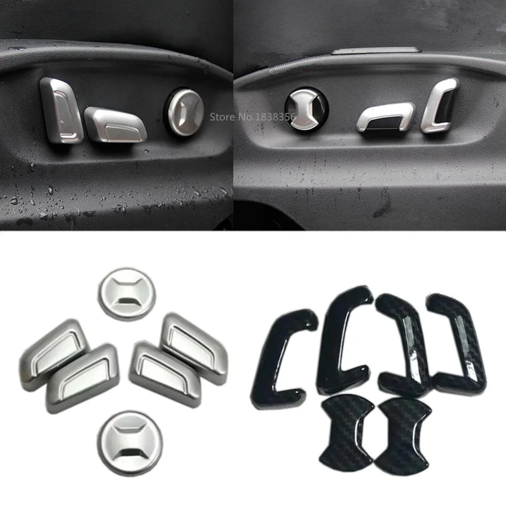 

For Volkswagen VW Tiguan L MK2 2016 2017 2018 2019 2020 Car Detector Seat Adjustment Knob Button Switch Trim Frame Cover Lamp