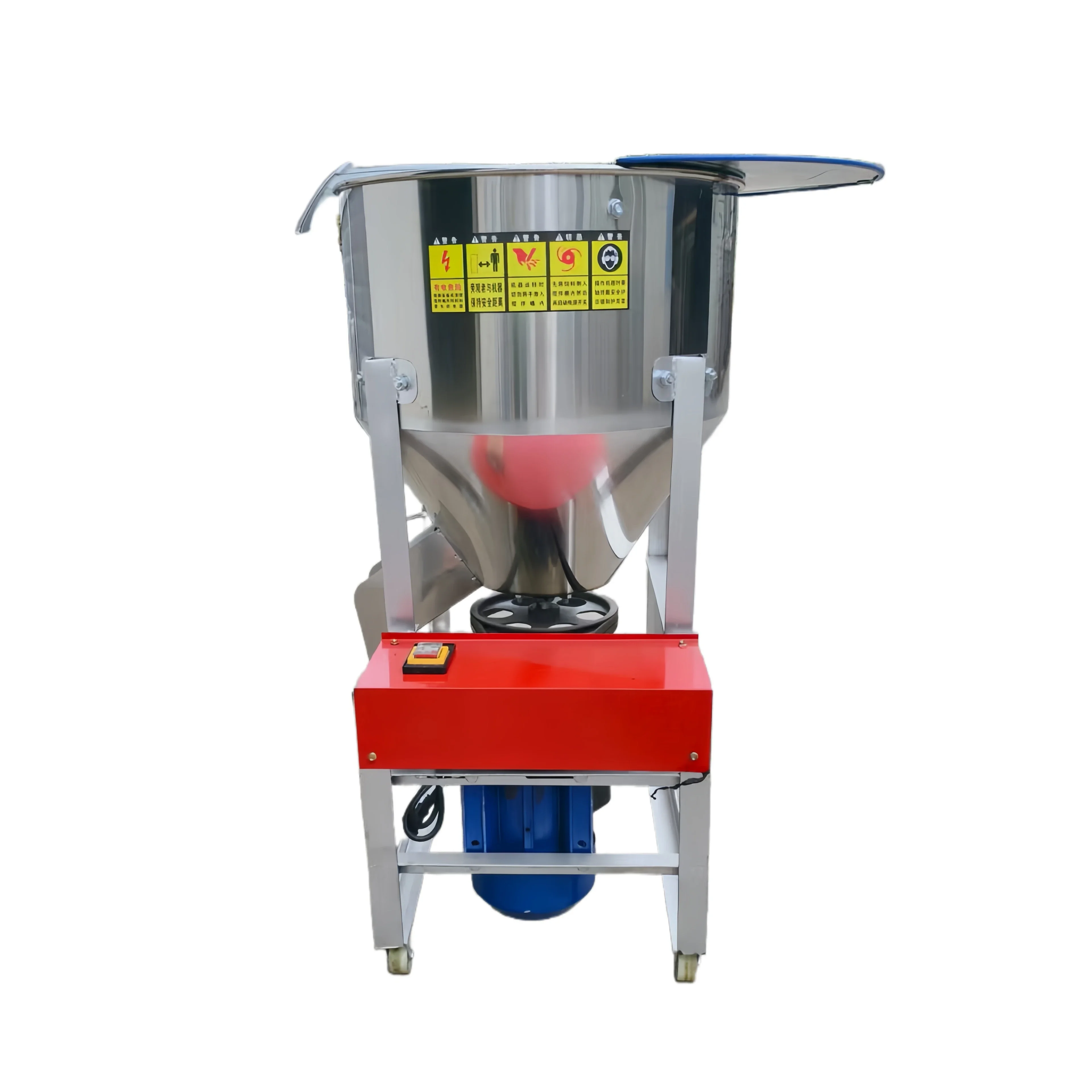 

【Hot】50kg Stainless Steel Poultry Feeding Mixer Grain Grinder Machine for Home Farm Use Animal Feed Mill Processing Equipment