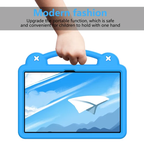 Imagen 2 del producto Funda para niños para Redmi Pad Pro 2024, lanzado de 12,1 pulgadas, EVA, soporte a prueba de golpes, de mano con funda para bolígrafo para Xiaomi Poco Pad