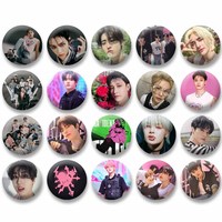 Maxident Music Album Enamel Pins Kpop Band Skz Felix Button Badge Creative Collar Brooch Backpack Hat Jewelry Accessories Gifts