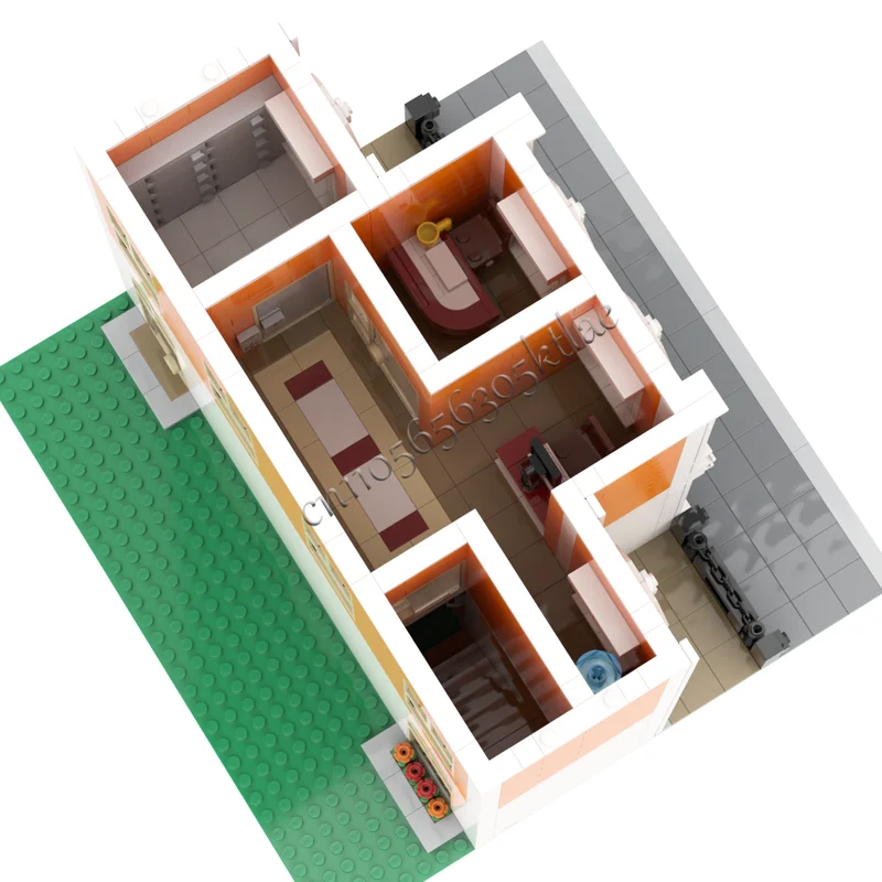 حار 1412 قطعة قاعة المدينة وحدات بنة نموذج بازل للأطفال التجمع اللبنات عيد ميلاد عيد الميلاد مهرجان هدية