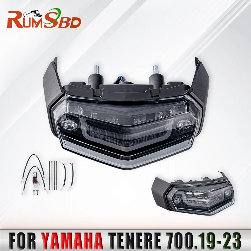 

LED Tail Light Rear Brake Taillight Integrated Turn Signal Lamp Indicator For Yamaha tenere700 2019 2020 2021 2022 2023