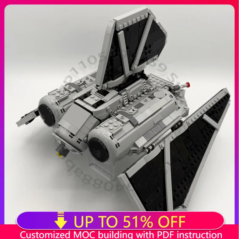 

910PCS Star Battle Lancet Aerial Artillery 75347 75393 Alternate Model MOC Building Block Brick Technology Assembly DIY Toy Gift