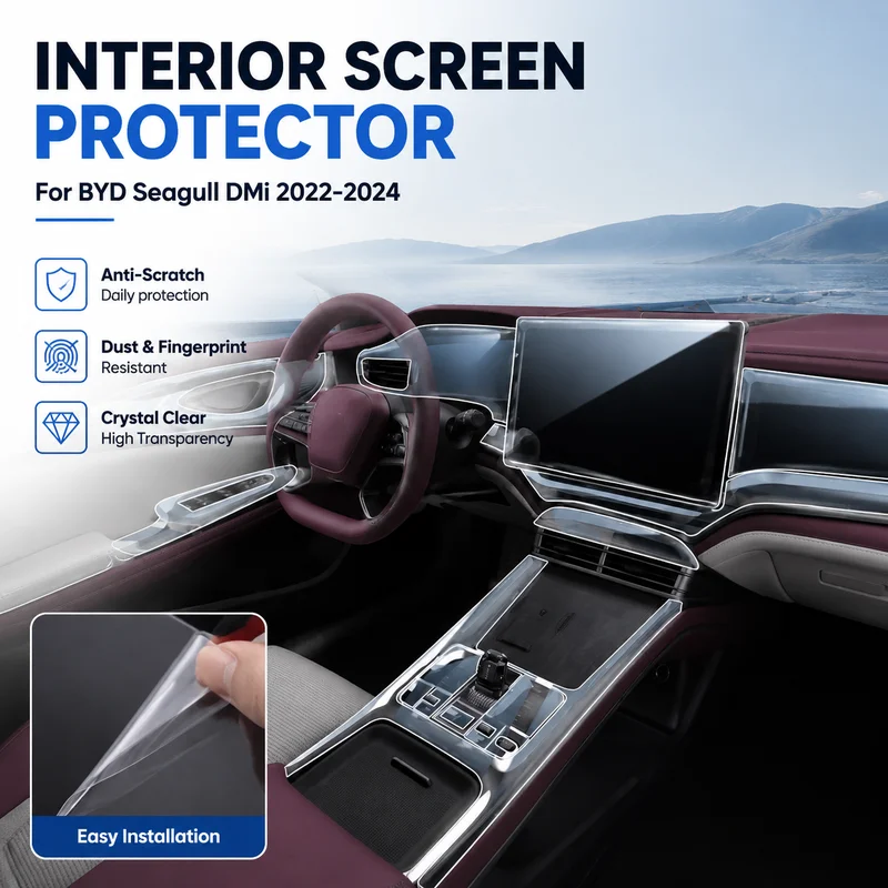 

Interior Screen Protector For BYD Seagull DMi 2022-2024 Car Accessories Easy Installation, Replacement Parts