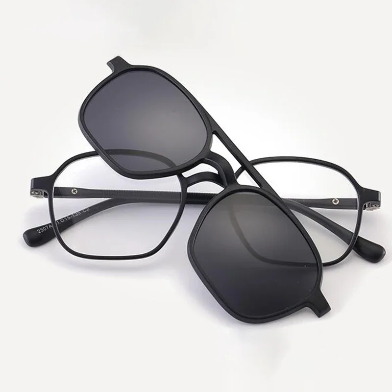 2307 Small TR90 Thin Frame Magnet Sun Clip Myopia Glasses 0 -1.0 -2.0 -2.5 -3.0 -3.5 -4.0 To -6.0