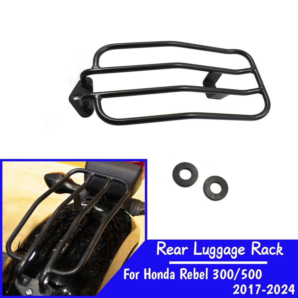 For Honda Rebel CM CMX 300 500 Rear Luggage Rack Motorcycle Carrier Case Support Holder Bracket CM500 CM300 2017-2024 Parts