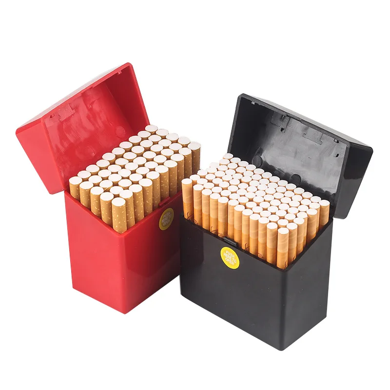 

50 Cigarettes In Large Capacity Portable Plastic Coarse Cigarette Storage Box Moisture-proof Sealed Cigarette Case