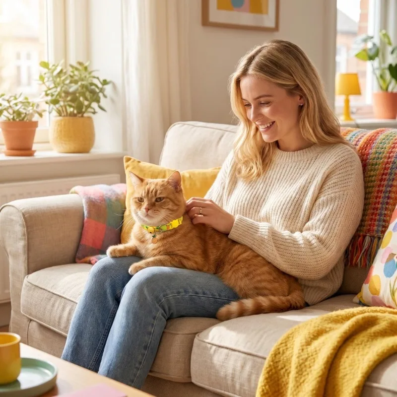 Neues Haustierhalsband mit Fruchtdruck und Glocke für Katzen, Hunde, Kätzchen, Welpen, verstellbares gewebtes Band, Halskette für Welpen und Kätzchen, Haustierzubehör – Detail 8