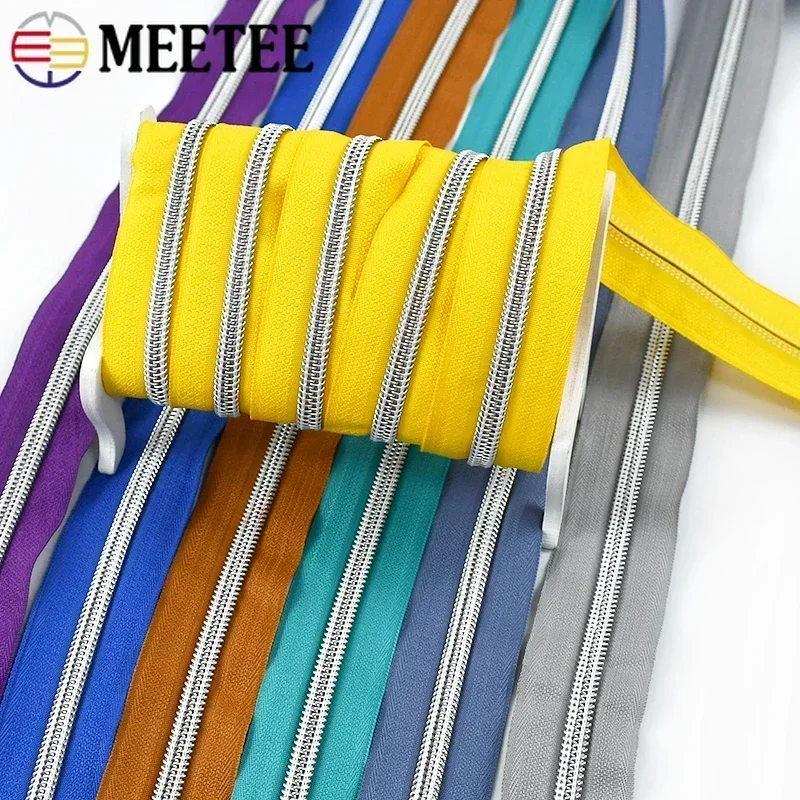 10/20M 5# Nylon Zipper Tape for Sewing Coil Plastic Zippers By The Meter Bag Backpack Luggage Clothes Zip Repair DIY Accessories