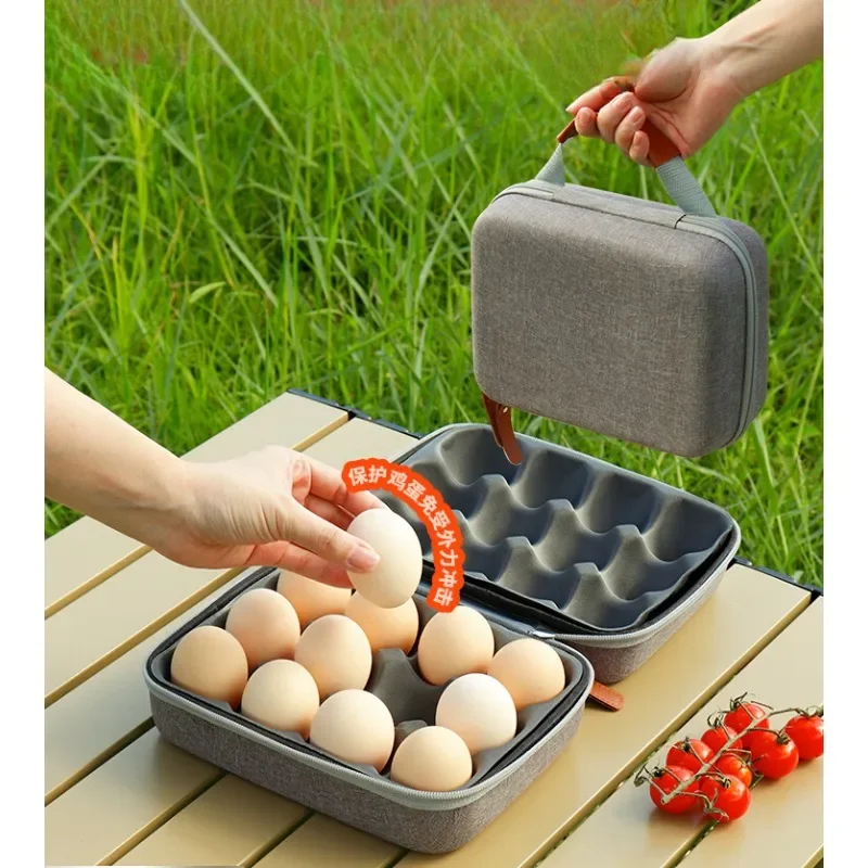 Outdoor egg storage box shockproof camping egg artifact portable protection shatterproof box