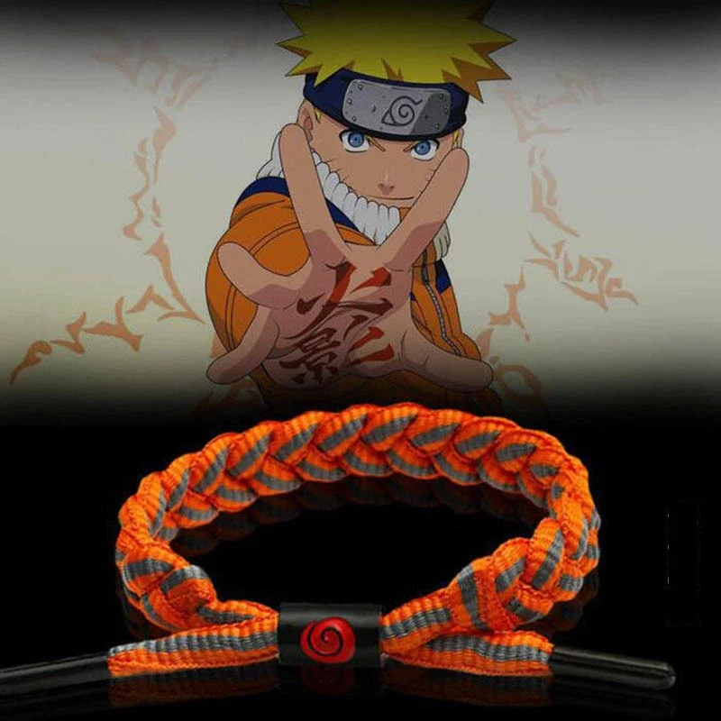 Naruto Anime Bracelet Lovers Rope Cosplay Wristband for Men Women Adjustable Couple Rope Sasuke Hyuga Hinata Weaving Bracelet