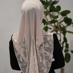 Luxury New Arrival 2025 Muslim Bride Shower Wedding Party Hat Hijabs