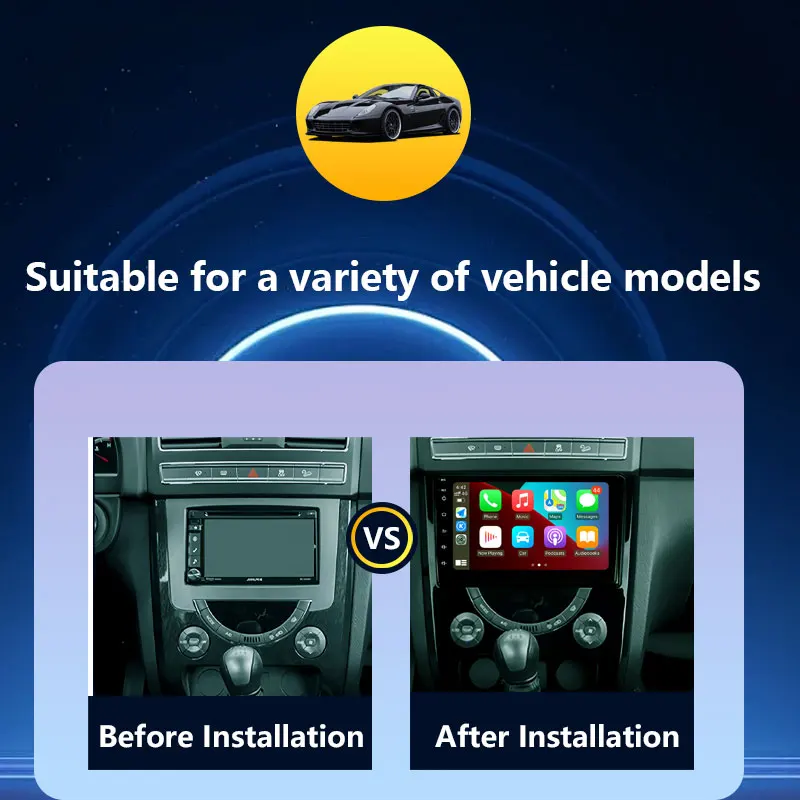 Car Radio Video Audio Multimedia Player for SsangYong Rexton W 2014 - 2016 Wireless CarPlay GPS Navigation DSP Stereo Android 15 view 2