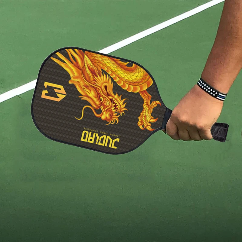 Pá Pickleball profissional, Premium Carbon Fiber Comfort Grip, adequado para a prática, compatível com USAPA, 16mm