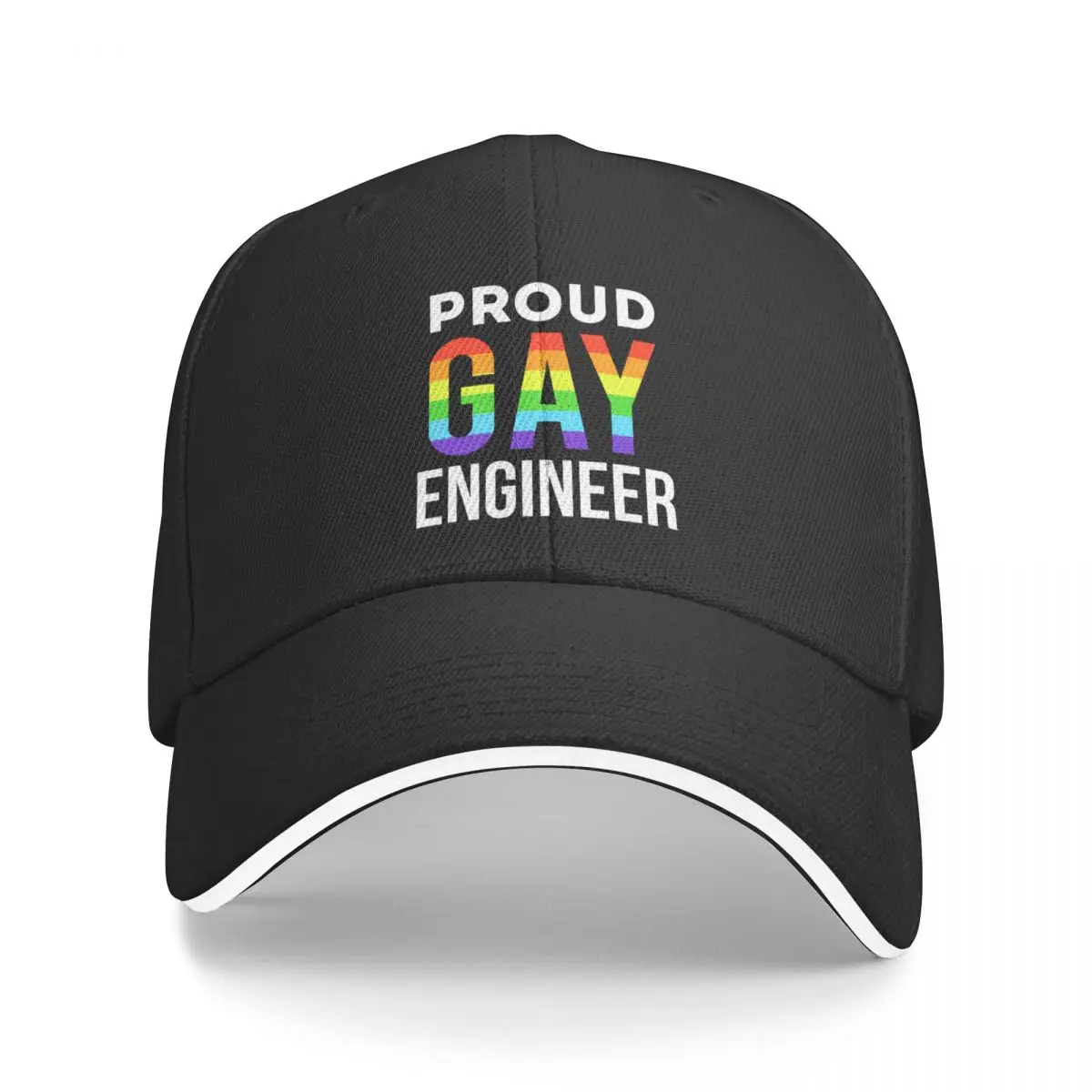 Proud Gay Engineer LGBTQ Baseball Cap Golf Wear Hip Hop Baseball Men Women's