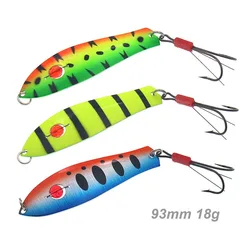 Fishing Spoon Lure 93mm/18g Metal Jig Trolling Spoons Flashers Boat Spinners Artificial Hard Bait Fishing Tackle