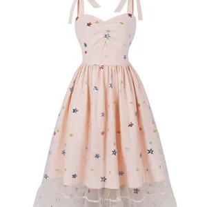 Tonval-Long-mesh Women's Strawberry Knitted, Dear Collar, High Hand, High Waist, Vintage Midi, Plisada, Scenery Party Dress 10 Main Sales Strawberry Dress - №7